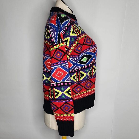 Polo‎ Ralph Lauren Sweater Colorful Nordic Design Heavier Weight Women's Size M - Picture 4 of 10